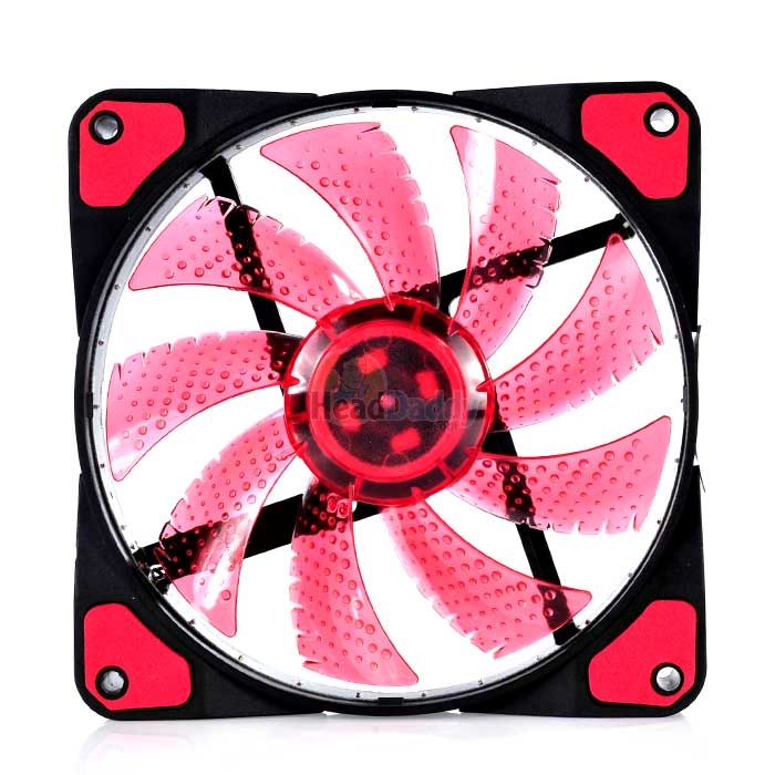 FAN CASE 12CM NUBWO AIRFORCE RED LED