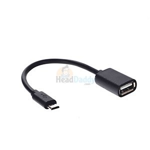 10CM Cable Micro USB To OTG GLINK (GL-OTG2) Black