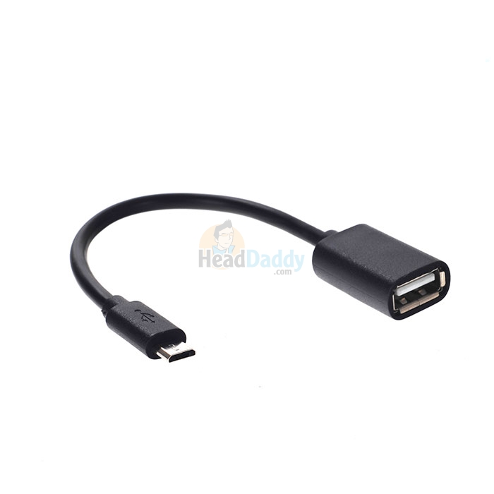 10CM Cable OTG To Micro USB GLINK (GL-OTG2) Black