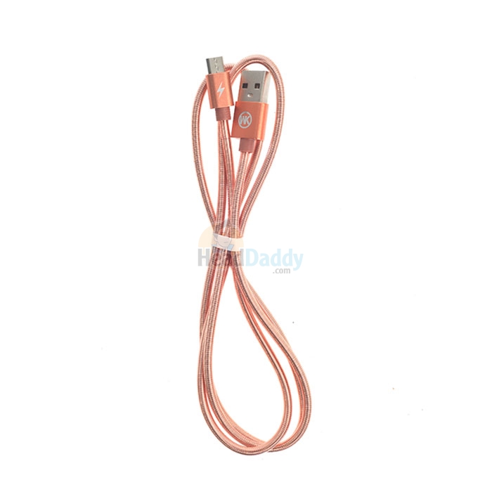 1M Cable USB To Micro USB WK (KINGKONG) Rose Gold