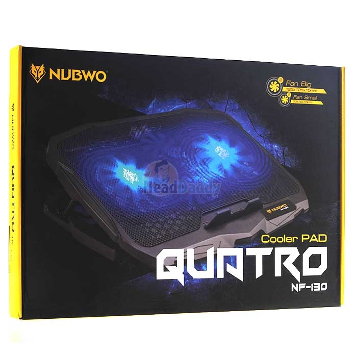 Cooler Pad (4 Fan) 'NUBWO' NF130 Quatro Black