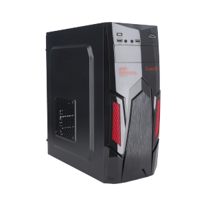 ATX CASE (NP) CUBIC RHINO BLACK/RED