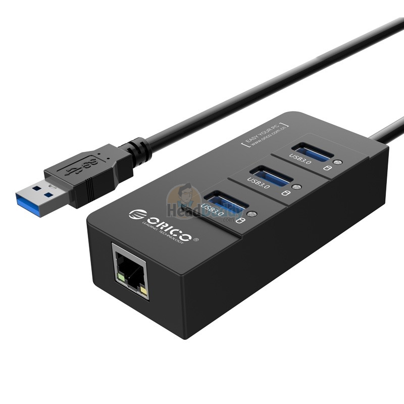 Converter USB 3.0 TO LAN  + HUB 3 Port ORICO (HR01-U3)