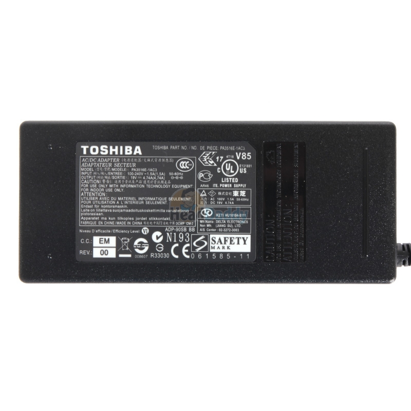 Adapter NB TOSHIBA (A, 5.5*2.5mm) 19V (90W) 4.74A 'GENUINE'