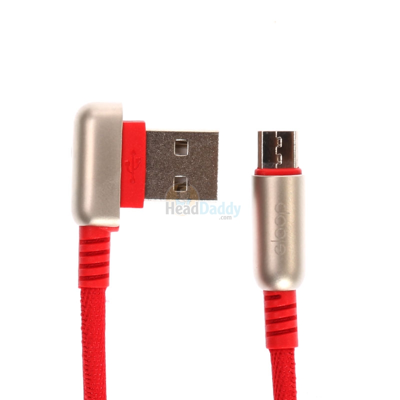 1M Cable USB To Micro USB ELOOP (S22) Red
