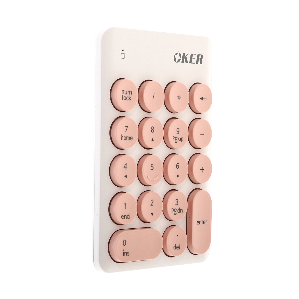 Numeric Keypad Wireless K2610 (Pink) OKER                                       