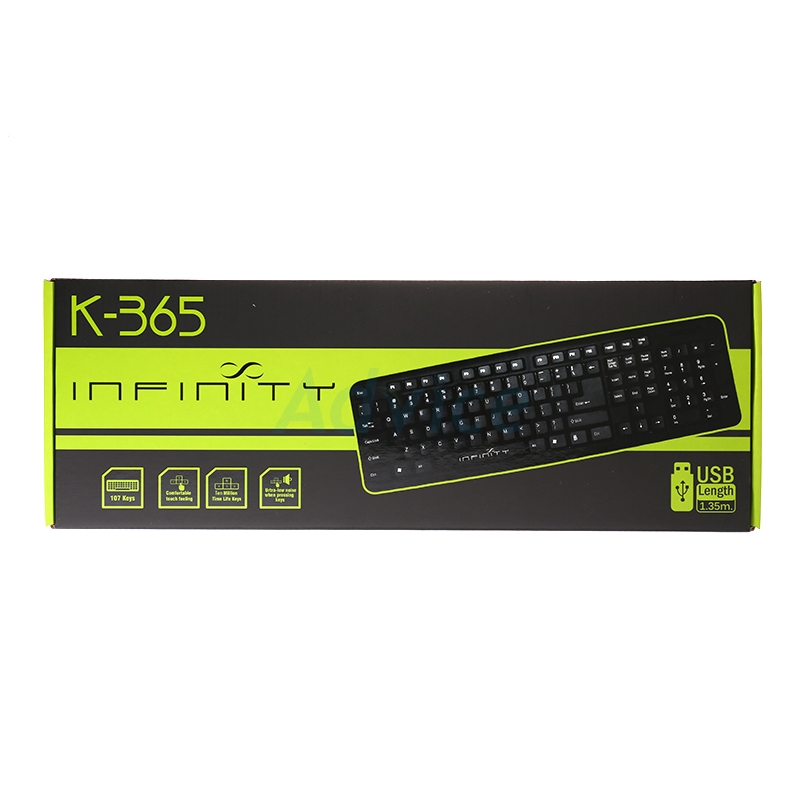 K/B USB INFINITY (K365) BLACK
