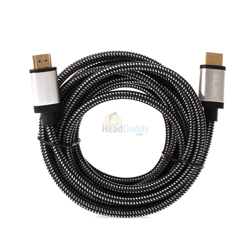 Cable HDMI 4K (V.2.0) M/M (5M) GLINK GL201 สายถัก
