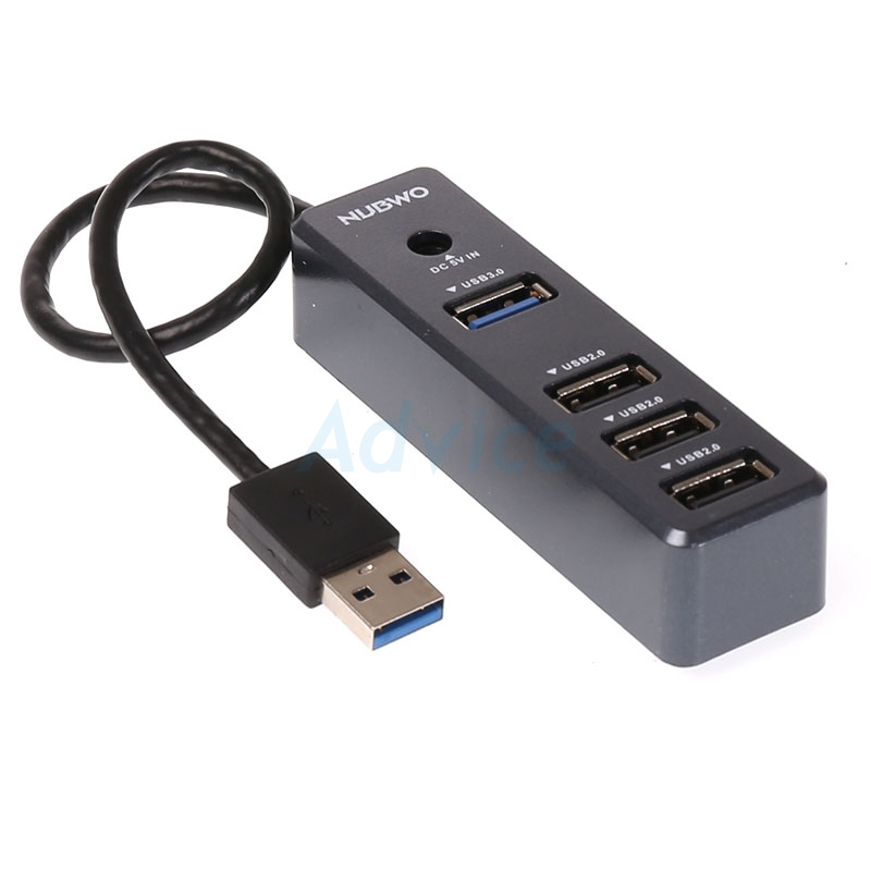 USB HUB 4P 'NUBWO' NH49 (Black)                                                 