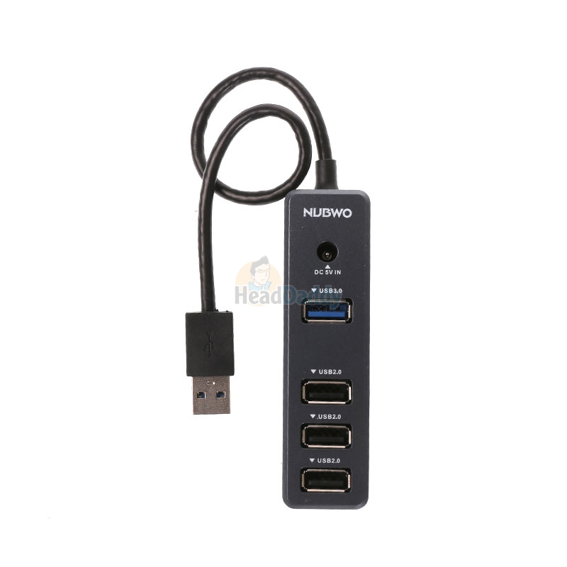 4 Port USB HUB v2.0 NUBWO NH49 (Black)