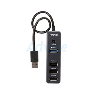 4 Port USB HUB v2.0 NUBWO (NH49) Black