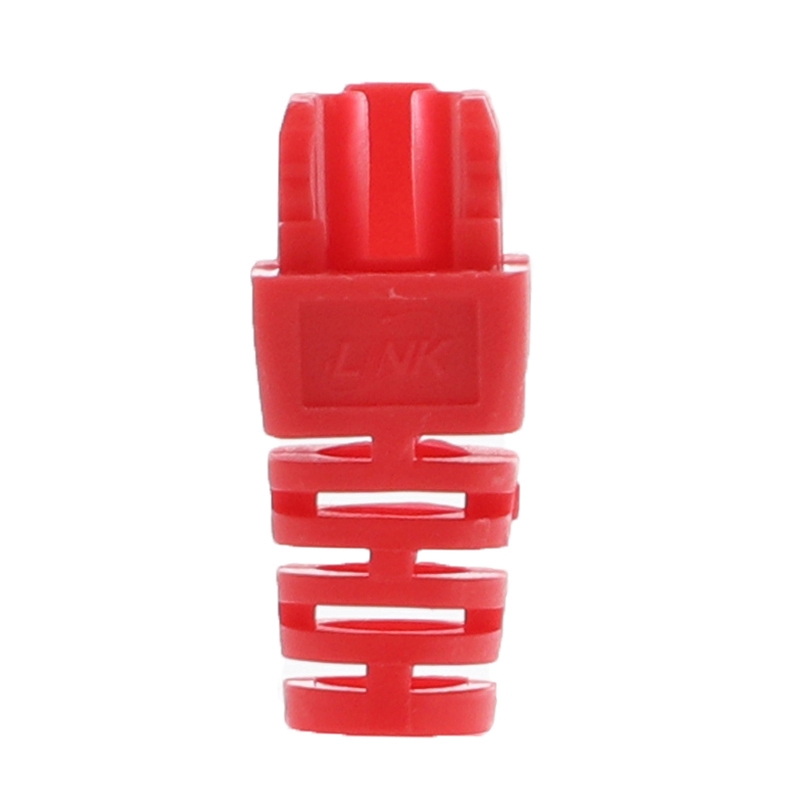 Plug Boots CAT6 LINK (US-6622) 10/Pack 'Red'