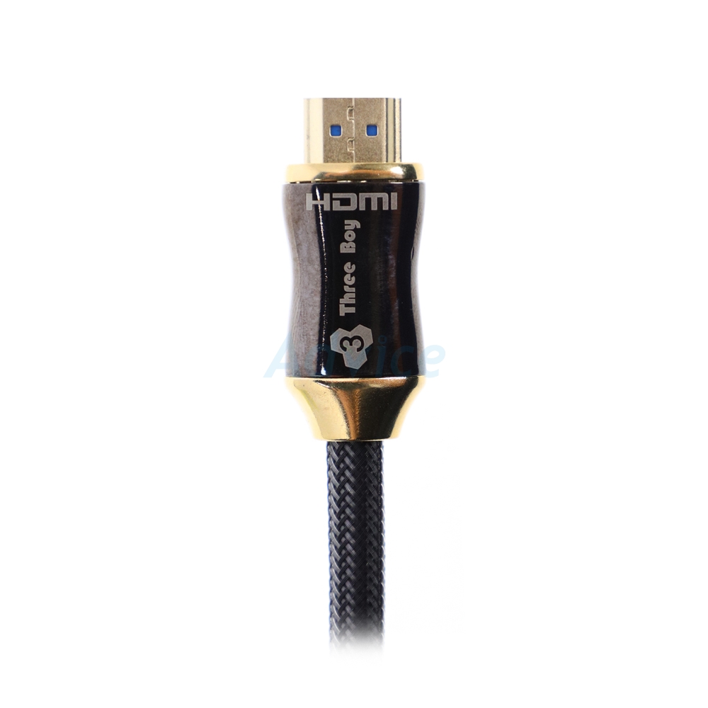Cable HDMI 4K (V.2.0) M/M (3M) สายถัก THREEBOY