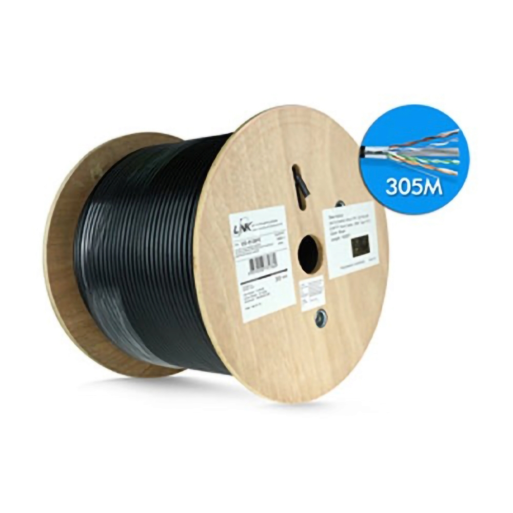 สายแลน CAT6 (305m/Roll) LINK (US-9136PE) Outdoor