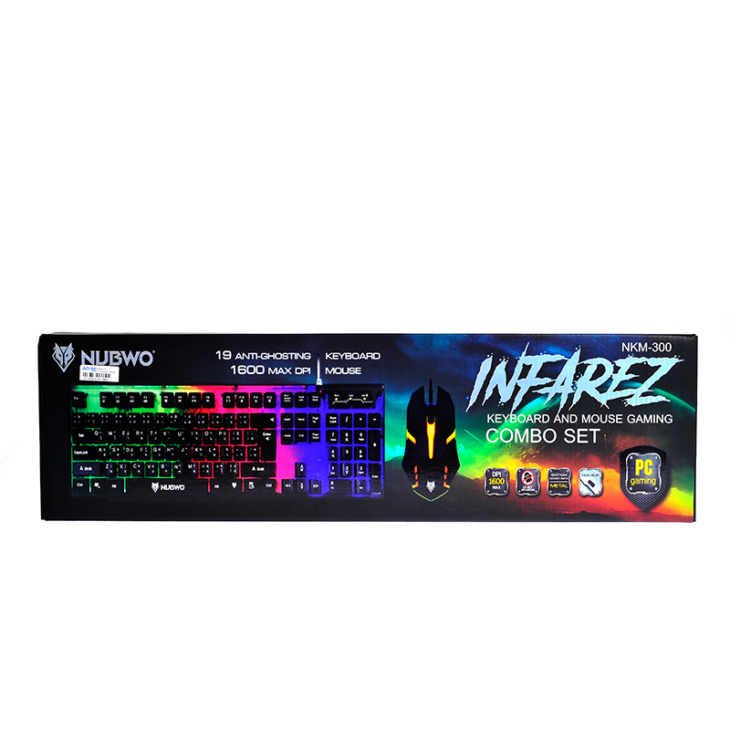 COMBO SET NUBWO NKM300 INFAREZ BLACK