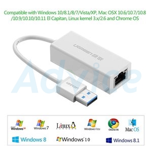 Converter USB 3.0 TO LAN UGREEN (20255)