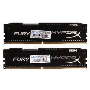 RAM DDR4(2666) 16GB (8GBX2) KINGSTON HYPER-X (HX426C16FB2K2)
