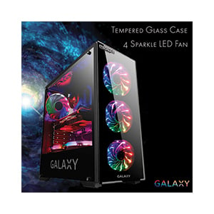 ATX CASE (NP) ITSONAS GALAXY SPARKLE BLACK