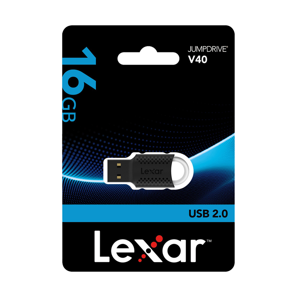 16GB Flash Drive LEXAR (V40) Black
