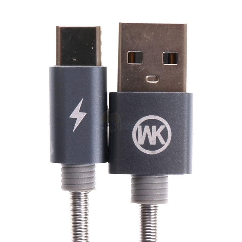 1M Cable USB To Type-C WK (KINGKONG) Gray