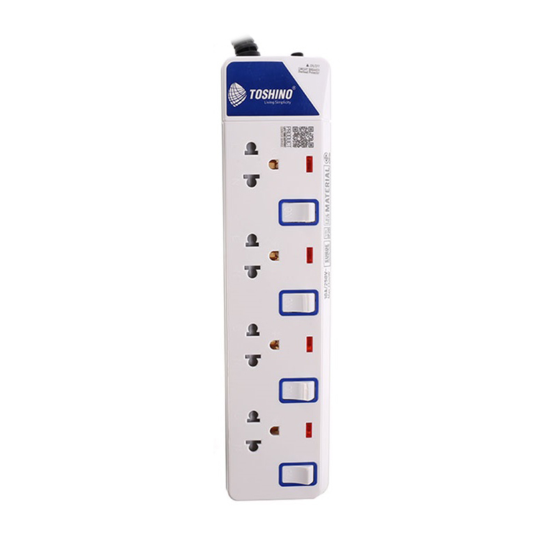 Power Bar TOSHINO ET-9145M 5M White