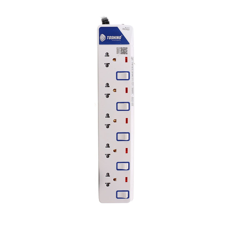 Power Bar TOSHINO ET-9155M 5M White