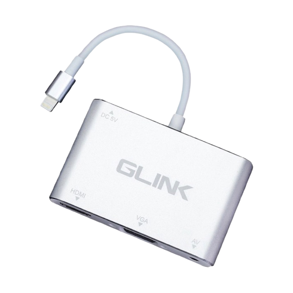 Converter Lightning TO HDMI+VGA GLINK (GL-010) White