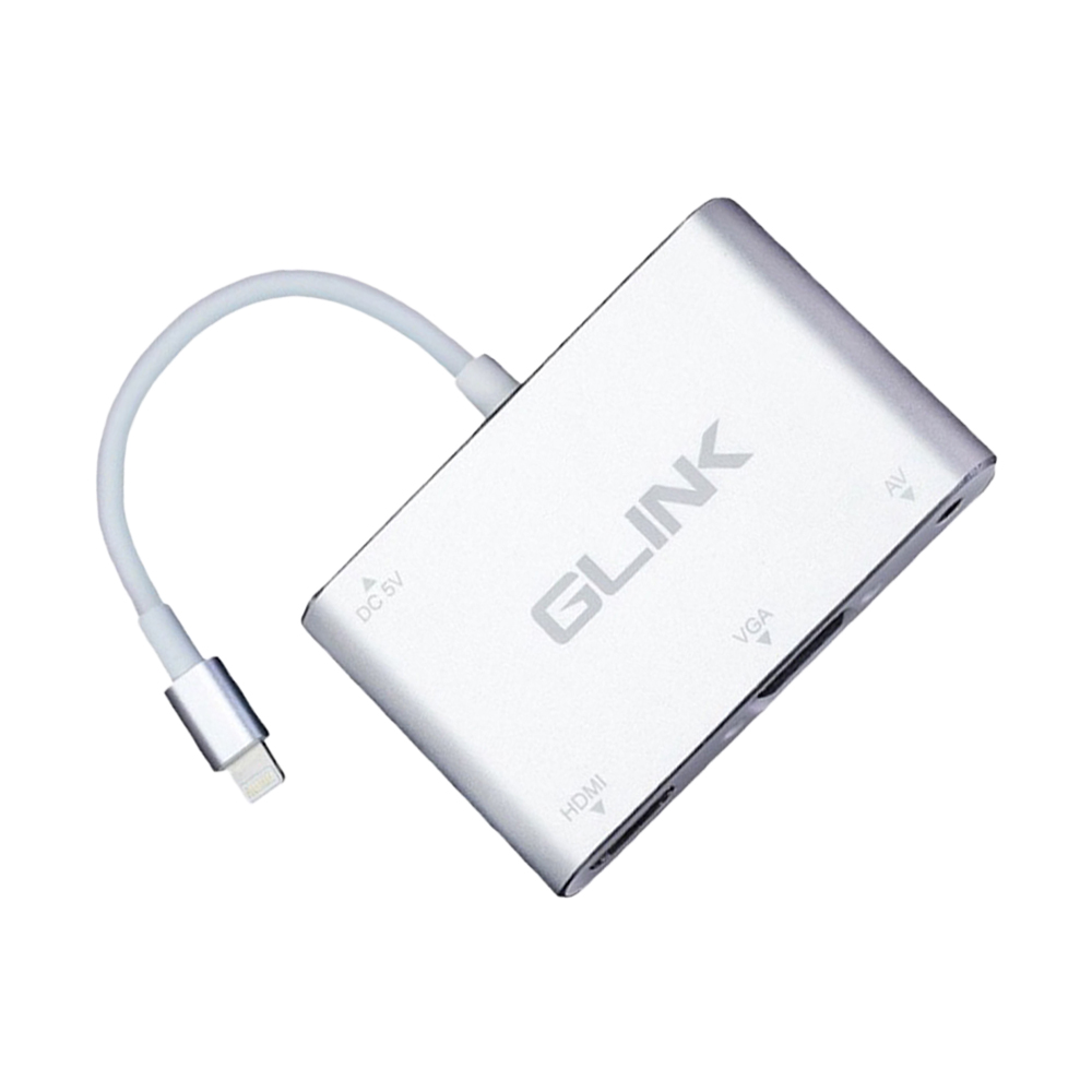 Converter Lightning TO HDMI+VGA GLINK (GL-010) White