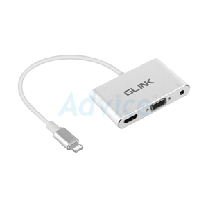 Converter Lightning TO HDMI+VGA GLINK (GL-010) White