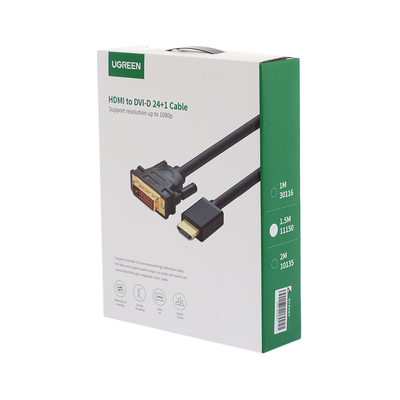Cable HDMI TO DVI 24+1 (1.5M) UGREEN 11150