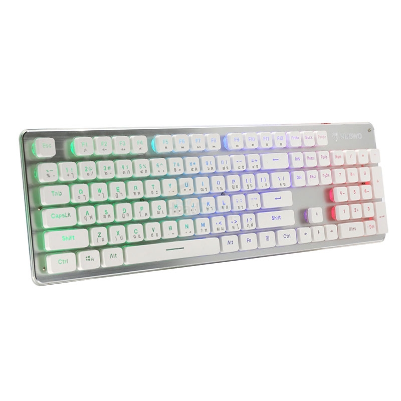USB Keyboard NUBWO (NK-032 FORTUNE) Silver/White