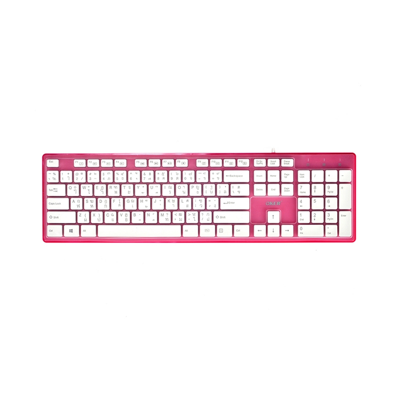 USB Keyboard OKER (KB-518) Red