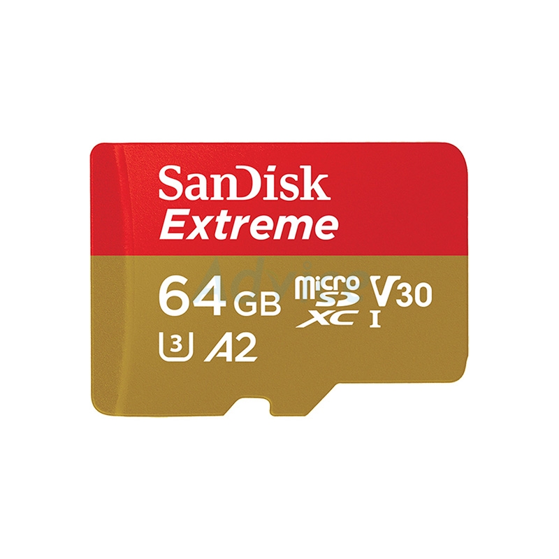 นาทีทอง Micro SD Card 64GB Sandisk Extreme (160MB. CL10 U3)