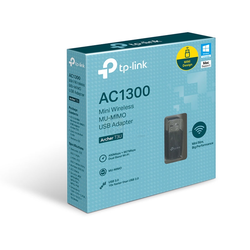 Wireless USB Adapter TP-LINK (Archer T3U) AC1300 Dual Band