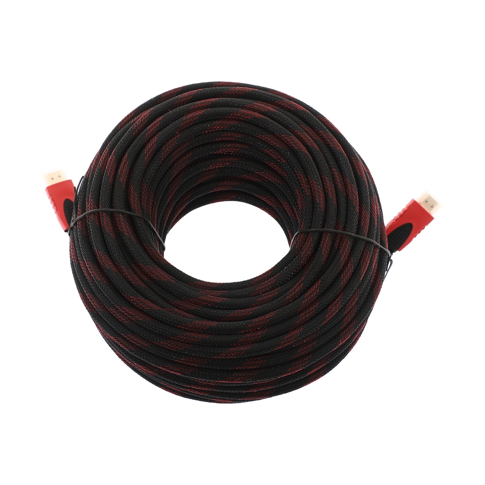 Cable HDMI M/M(30M) V1.4 สายถักแดง GLINK GLINK09                                