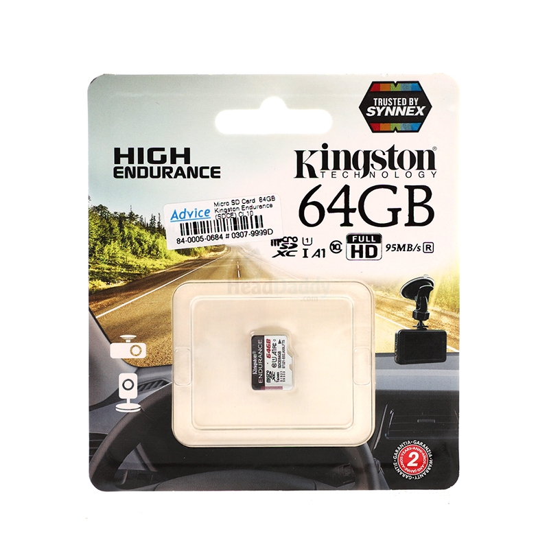 64GB Micro SD Card KINGSTON Endurance SDCE (95MB/s,)