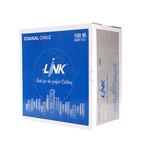 สาย RG6 100m. LINK CB-0109S+1WH (White)
