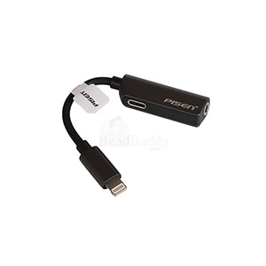 Cable Adapter Lightning To Audio PISEN (TS-E123) Black