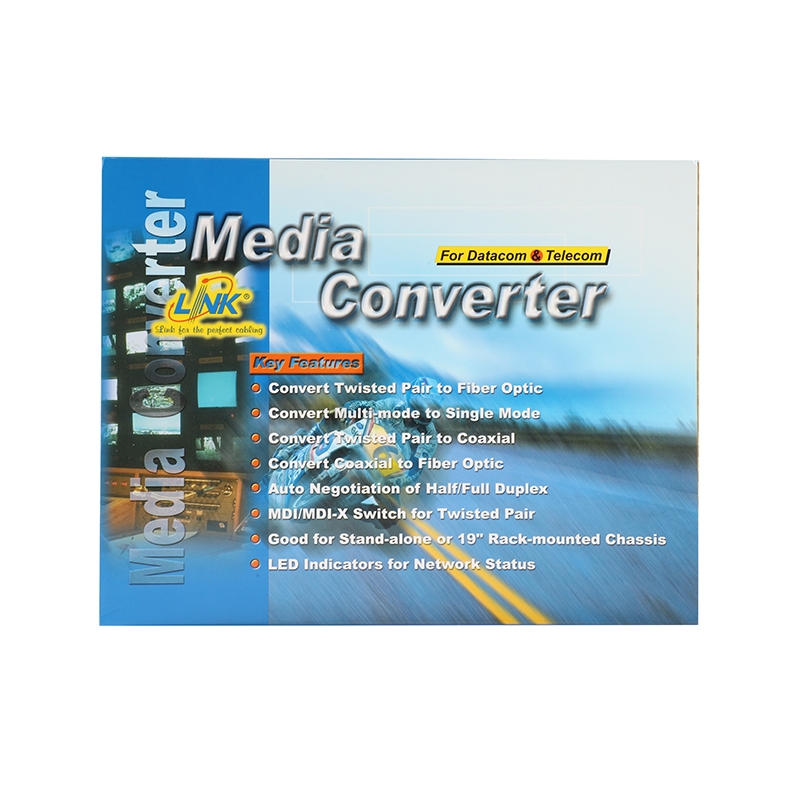 Ethernet Media Converter Single Mode LINK (UT-0216E-SM30)