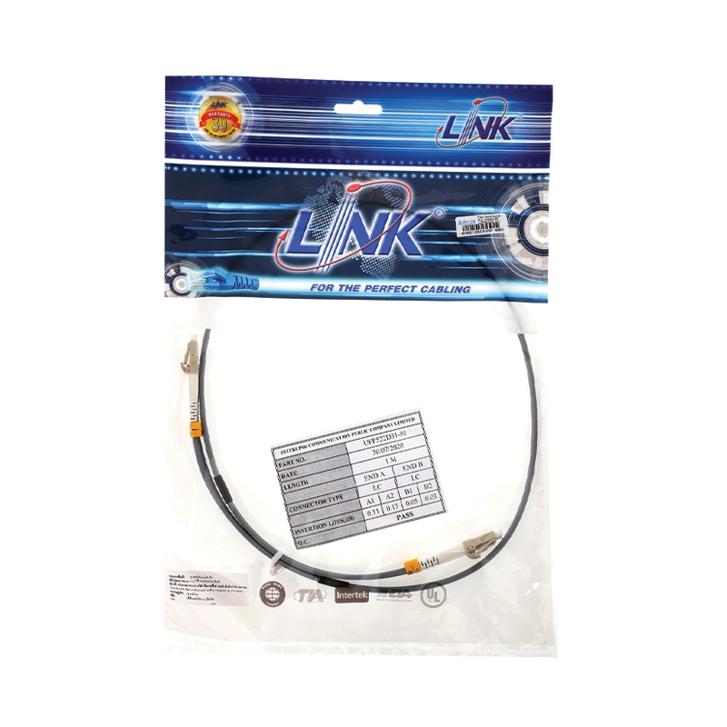 Cable Fiber Duplex Multi-Mode LINK (UFP522D31-01/LC-LC) 1M.