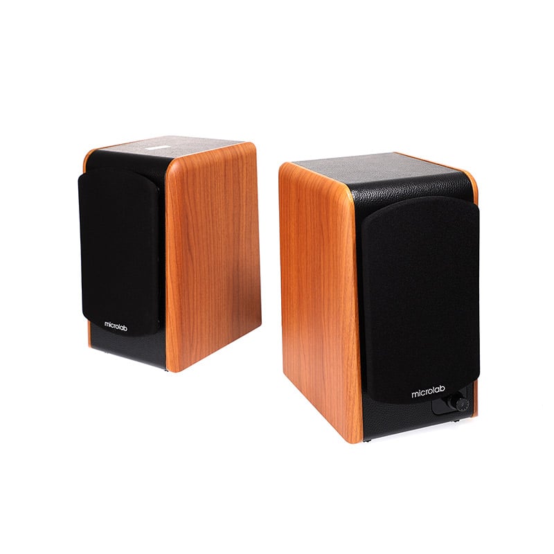 ลำโพง MICROLAB (B77) BLUETOOTH BLACK/WOOD