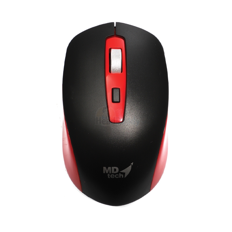 WIRELESS MOUSE USB MD-TECH (RF-169) BLACK/RED