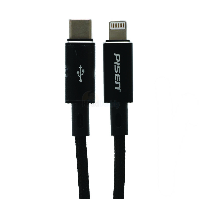 1M Cable Type-C To IPHONE PISEN (PCL03-1000) Black