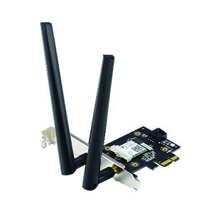 Wireless PCIe Adapter ASUS (PCE-AX3000) AX3000 Dual band Gigabit Wi-Fi 6 Bluetooth 5.0