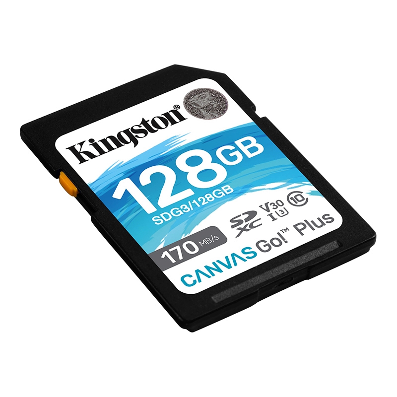128GB SD Card KINGSTON Canvasr Go Plus SDG3 (170MB/s,)