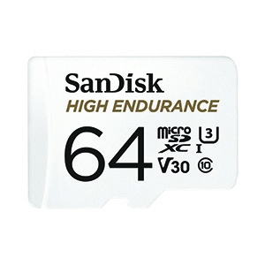 64GB Micro SD Card SANDISK High Endurance SDSQQNR-064G-GN6IA (100MB/s,)
