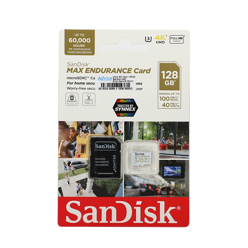 128GB Micro SD Card SANDISK Max Endurance SDSQQVR-128G-GN6IA (100MB/s,)