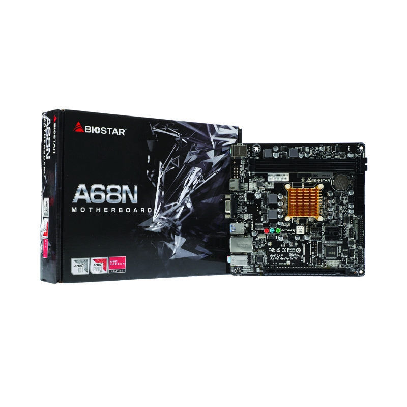 MAINBOARD BIOSTAR A68N-2100K + CPU AMD E1-6010 (DUAL-CORE)