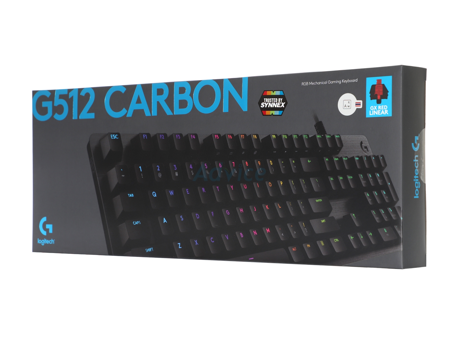 Logitech G512 CARBON LIGHTSYNC RGB Mechanical Gaming Keyboard With GX