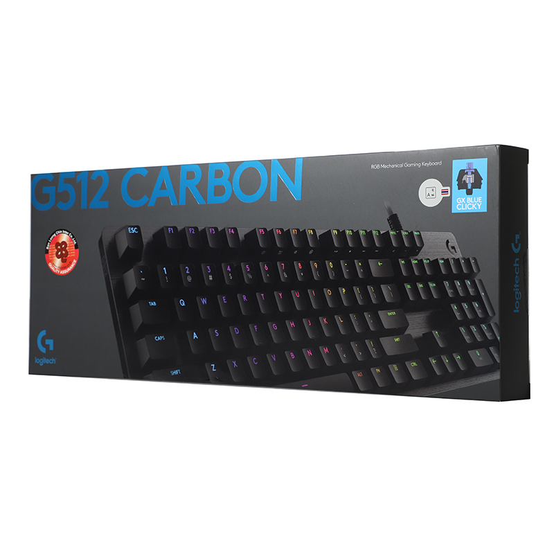KEYBOARD LOGITECH G512 RGB (GX BLUE SWITCH คีย์บอร์ด)